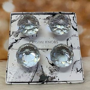 Transparent Crystal Drawer Pull Knobs add Sparkle to your Space